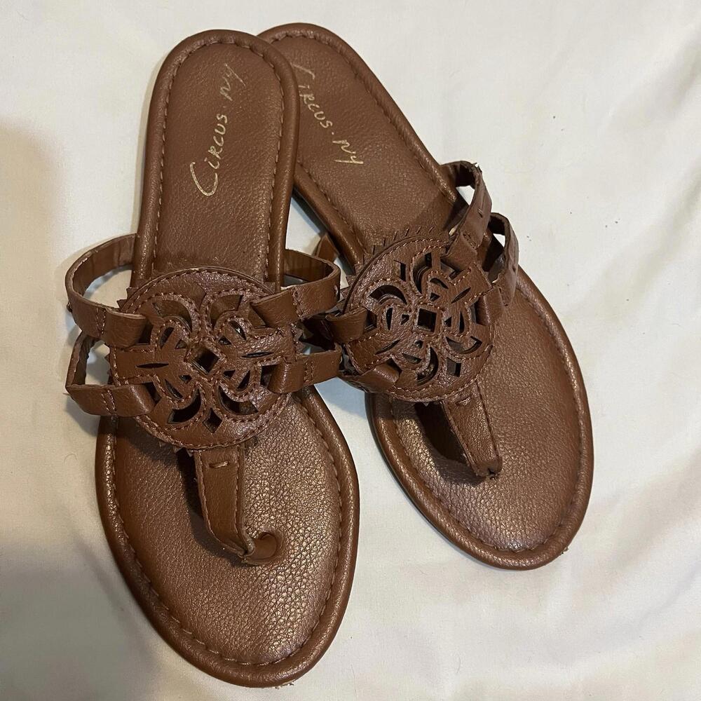 Circus NY by Sam Edelman Womens Canyon Medallion Flat Sandals Brown Size 7